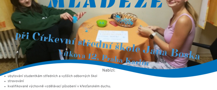 Volná místa na Domově mládeže