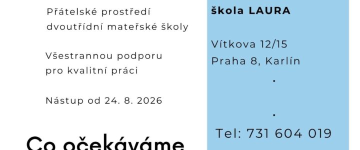 CMŠ Laura hledá učitelku